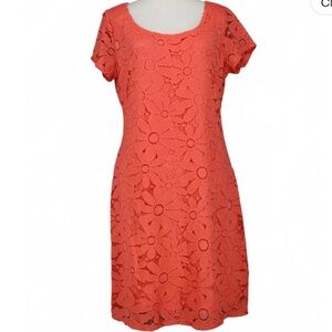 Tiana B. Coral Lace Blouse